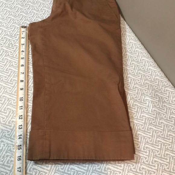 Weatherproof Brown Cuffed Capris 6 - Picture 7 of 8